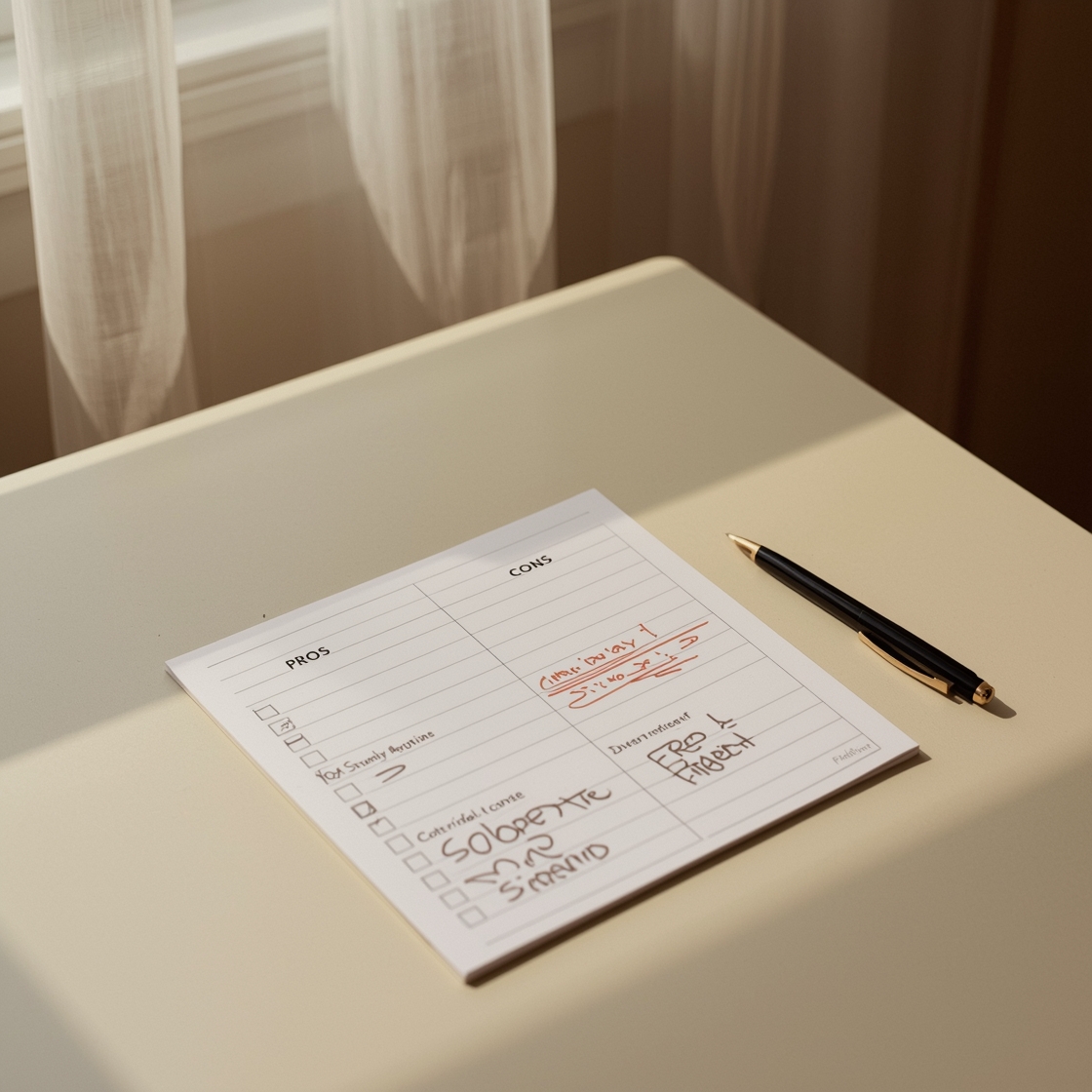 A checklist table comparing pros and cons of carpet cleaners