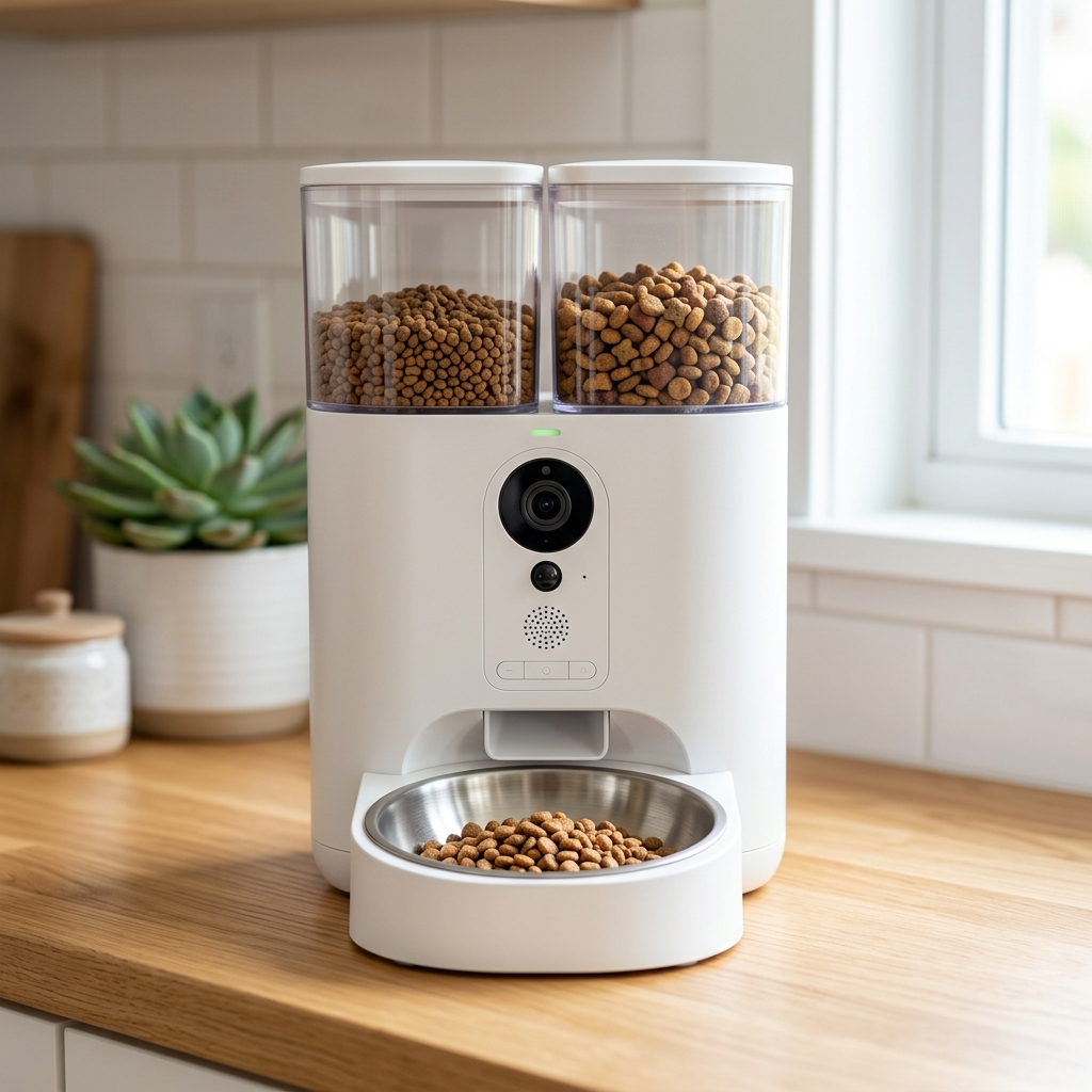 PETKIT YumShare Dual-Hopper Automatic Cat Feeder with Camera