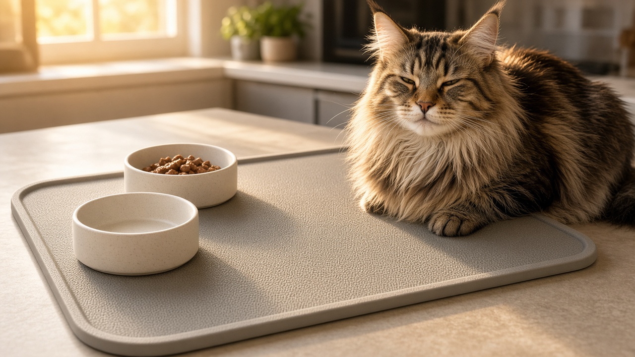 Best Cat Food Mats: Raised Lip, Non-Slip, Easy-Wash Picks (2026)