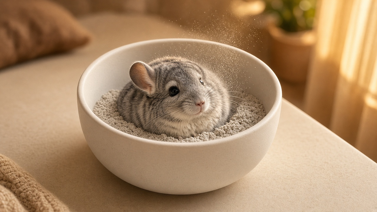 How to Give a Chinchilla a Dust Bath (and How Often)