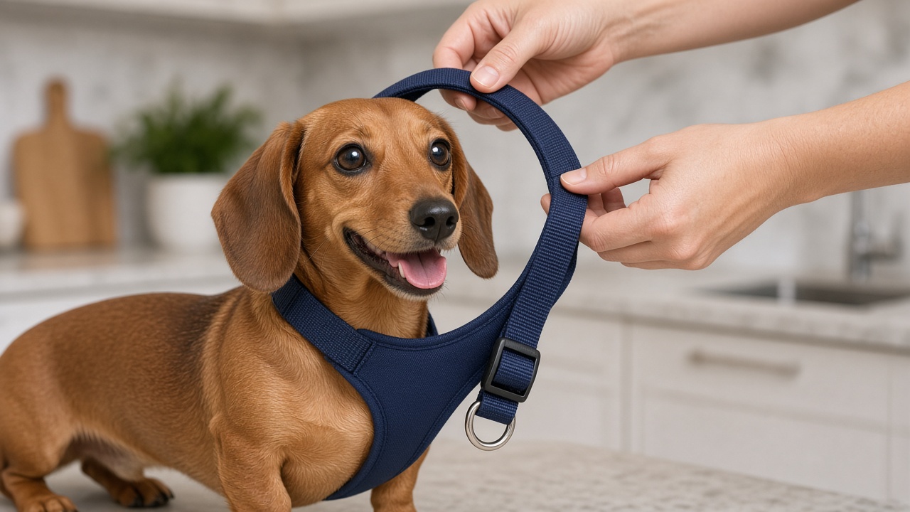 How to Put On a Dog Harness, Step by Step