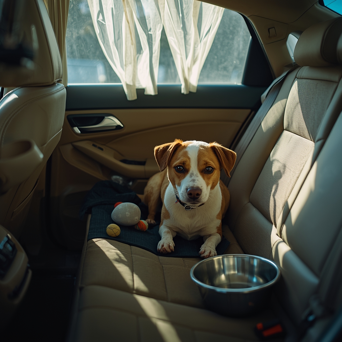 Pet travel carrier for small dogs on car seat